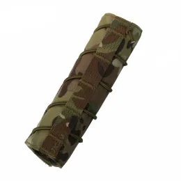 Outdoor Tactical 18cm Airsoft Suppressor Cover Silencer Protective Cloth Tool Panel Muffler Case Pouch Bag Hunting Tube Gear