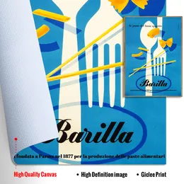 عتيقة Fooddrink الإعلانات الملصقات الإيطالية المعكرونة جدار الفن اللوحة المطبخ مطبخ صور غرفة المعيشة ديكور المنزل