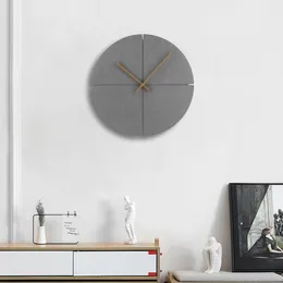 Wanduhren Einfache hölzerne Uhr Personalisierte skandinavische Heimat Schwarzes stilles elegantes Wohnzimmer Küchendekoration