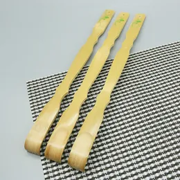 1 adet yeni ahşap gövde silindiri backscratcher dayanıklı bambu masajı arka çizici masaj aracı