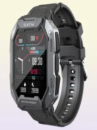 C20 MILITALE Smart Watch Men Carbon Black Ultra Army Outdoor IP68 5ATM Impossibile battuta cardiaca Smartwatch di ossigeno nel sangue 202222695877
