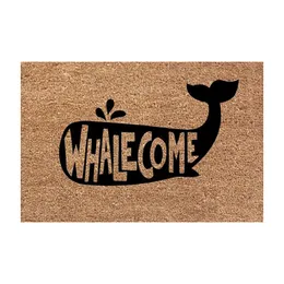 Whalecome Letters Door Mats入り口ドアアンチスリップリビングルーム廊下床マットキッチンバスルームラグカーペットベッドサイドフットマット