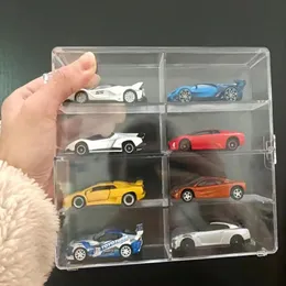 1:64 Auto Model giocattolo Toy Storage Box a mano bambolo Gioielle Realizza trasparente Acrilico Acrilico Acrittatore per auto per auto.