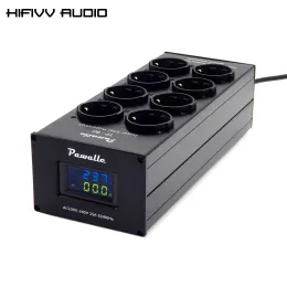 Усилители 3000W 15A Светодиодное напряжение Ammete Ammete Aluminum Audio Shoise Power Filter усилитель