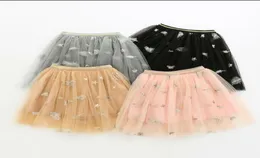 Girls tutu saias bebê verão estrela estrela estampada saia de balé pettiskirt crianças malha princesa mini vestido de dança de roupas de palco A4583105