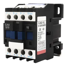 LC1D AC-kontaktor CJX2-1201 12A NO 3-fas din järnväg Montering Electric Power Contactor 24V 36V 110V 220V 380V