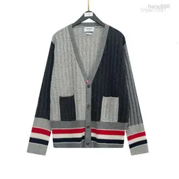 Versione corretta 2021 Nuovo TB Cross Cross Flower Six Color and Womens Wool Knitting Cardigan Sweater