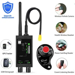 CAMERAS M8000 RÁDIO ANTISPY DETECTOR GSM RF Signal Rastreador Auto Detectores GPS Finder Bug com antena LED magnética longa