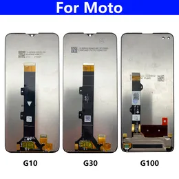 ЖК -экрановый дисплей сенсорный стеклянный дигитизатор сборка для Motorola Moto G10 G30 G100 G7 G8 G9 Power Play Plus LCD -дисплей
