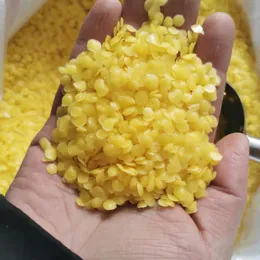 500 g/1000g kosmetische Rohstoffe natürliche gelbe Bienenwachsgranulat handgefertigtes DIY -Kerzenpflegeölproduktion