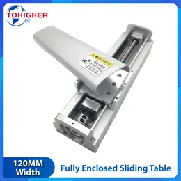 120mm Wide Heavy Load Fully Enclosed Module CNC Linear Guide Rail Dust Cover Sliding Table 100-1000mm SFU1605/1610 HGH15 HGR15