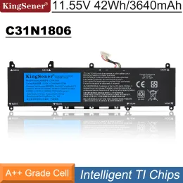 Batterier Kingsener C31N1806 3ICP5/58/57 Laptop Battery för ASUS VIVOBOOK S13 S330FAEY001T S330UA S330UNEY011 X330UA ADOL13F 11.55V 42WH