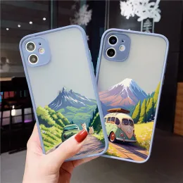 Телефон для iPhone 11 12 13 15 14 Pro Max Mini 7 8 плюс SE2020 X XR XS Cover Travel Mountain Screens Shocker Shells Fundas