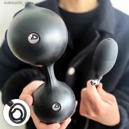 Other Health Beauty Items Inflatable Anal Plug Anal Dilator Huge Butt Plug Stimulate Toy For Women/Men Masturbators Prostate Massager Big Anal Toys L49