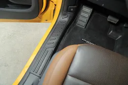 4pcs Ford Bronco Sport için Kauçuk Araba Kapısı Eşik Scuff Pedal 2021-2024 Kapı Eşik Giriş Muhafızları Plaka Koruyucu İç Aksesuar