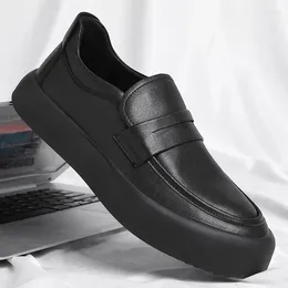 Sıradan Ayakkabı Sonbahar Marka Oxford Deri Erkekler Resmi Siyah Elbise Zapatos De Vestir Los Hombres için Moda Partisi