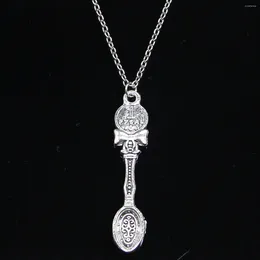 Chains 20pcs Fashion Necklace 53x11mm Kitchen Cooking Spoon Pendants Short Long Women Men Colar Gift Jewelry Choker