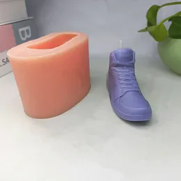 Sneakers Candle Moulds Silicone Sporting Shoes Wax Mold Handmade Birthday Christmas Gift for Making Cake Accessories Table Decor