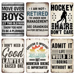 Vintage Metal Signs Funny Senten