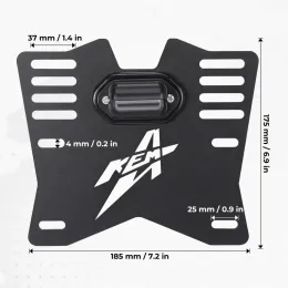 Porta della targa ATV/UTV per Can-Am X3 Outlander compatibile con Polaris RZR Sportsman per CF Moto per la motoslitta Yamaha