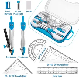 School Supplies Geometry Box 8-Piece Math Geometry Set - Compass ...
