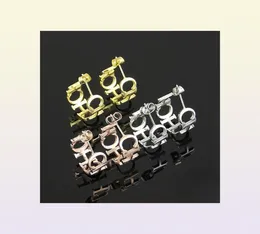 Fashion New Hollow CH Brief Stud Ohrringe Symbol Freundschaft Liebe Lady Ohrringe 18k Roségold CH Ohrringe Schmuck 3689695