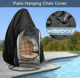 Chair Covers Waterproof Outdoor Hanging Egg Cover Swing Dust Protector Patio With Zipper Protective Case2937062