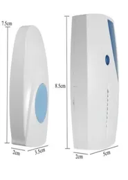 Ny 70110M -intervall fjärrkontroll Ringande dörrklockor Smart LED -indikation Wireless Music Door Bell TransmitterReceiver 09145975909