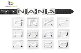 130pcs 8mm letras ocas em inglês Alphabet AZ DIY Letra Slide Charm Fit Bracelet LSSL0101302603604