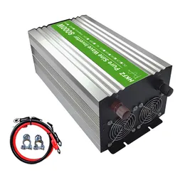 8000W 6000W 5000W Reine Sinuswelle Wechselrichter DC 12V 24 V bis AC 220 V 50 Hz 60 Hz Spannungswandler Big Power Dual Output Solar Wechselrichter