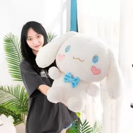 حيوانات جديدة نمط Sanrio kawaii Cinnamoroll Dog Toys Plush Pillow محشو بالحيوانات الراحة الناعمة دمى عيد ميلاد هدية الرسوم المتحركة الرسوم المتحركة الأنيمي