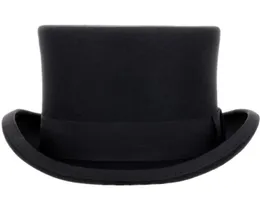 135cm high 100 Wool Top Hat Satin Lined President Party Men039s Felt Derby Black Hat Women Men Fedoras60241964564540