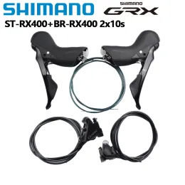 Shimano GRX RX400 Shifter Right Left 2x10s Speed ST-RX400+BR-RX400 Hydraulic Disc Brake Caliper RX400 One Pair Road Bike Shift