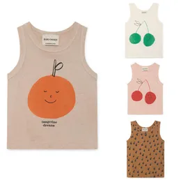 Fashion Bobo Counse 2019 Summer Kids Vest Tshirt for Boys and Girls Kids Bobo اختارت Cherry Apple Print Tops Tank Y1905186333825