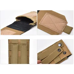 Utomhus Tactical Oxford Tyg Mobiltelefon Hållare Midjeväska Holster Pouch Belt Belllight Holster Medical Scissor Molle Pouch