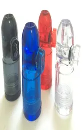 بلاستيك زجاجة زجاجة بلاستيك الرصاصة snorter جرة التدخين أدوات يدوية الصاروخ شم موزع المحمولة CAP4065642