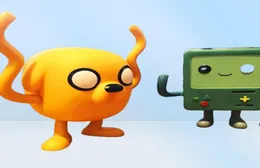 Фигура Дети благоприятствуют мультипликационному приключению времени BMO Jake Action Dolls Collectable Model Toys для рождения подарок 281043411