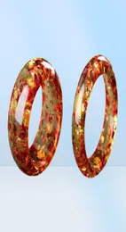 Bangle Natural Flower Amber Bangles Women Men Genuine Ceried Baltic Amber Fine Jewelry Bangle Gift For Ladies Real Gemstone Bracelet 2210288312635