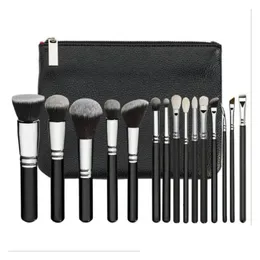 Make -up Pinsel Marke hochwertige Pinsel 15pcs/Set mit PU -Bag Professional für Pulver Foundation B Lidschatten Drop Lieferung Gesundheit Beau otihmm