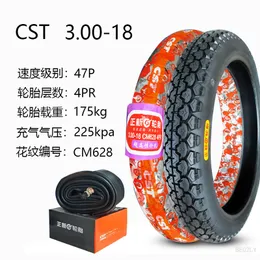 18 Zoll Reifen 3.00-18 Außen- und Innenreifen für Motorradrad Reifen Außenreifen mit Innenrohrreifen-Reifenteilen