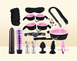 SM Fun Products Linding Bondage 15 peças Conjunto de brinquedos alternativos flertando marido e mulher adulto kwls7894557