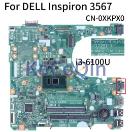 Moderkort för Dell Inspiron 3567 i36100U Notebook Mainboard 153411 0xkpx0 SR2EU DDR4 Laptop Motherboard