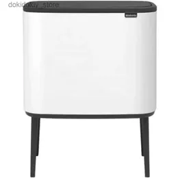 BINS BRABANTIA BO TRASH CAN - 1 x 9,5 AL Bucket interno (branco) Resíduos/Recyclin Arbae pode removível compartimento L49