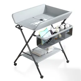 DIAPERBABEL Baby Nursing Table Portable Multifunktionell fällbar badbäddsbädd