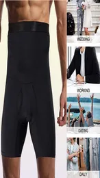 Nogi Shaper Men Body Shaper Strasznice brzucha Shapewear Boldle Bokserki