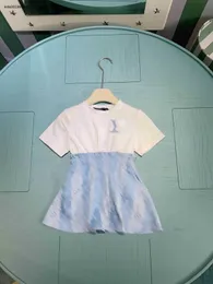 Neue Girls Party Dress Up-Down Spleißdesign Baby Rock Größe 90-150 cm Kinder Designer Kleidung Sommerprinzessin 24APRIL