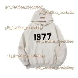 FOG Capuzes essencialsweatshirts névoa cinza encapuzado para fãs de neblina espessada masculinos de fios duplos zíper de zíper 1977 molho de moletom com capuz e moletom feminino 615