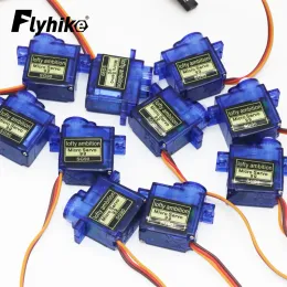 5pcs / 10pcs / 20pcs / 50pcs / lot SG90 9G RC 250 450 Helikopter Uçak Araç Teknesi Parçaları için Mini Mikro Servo