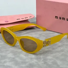 Summer Designer Sunglasses for Women mu Sunglasses Oval Sunglasses Luxury Monogram Sunglasses Vaction Sunglasses with Original Box