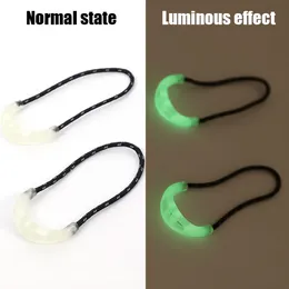 1/5pcs Zipper Luminous يسحب سلك موسع PVC شريط التمرير DIY أكياس أكياس أكياس الملابس